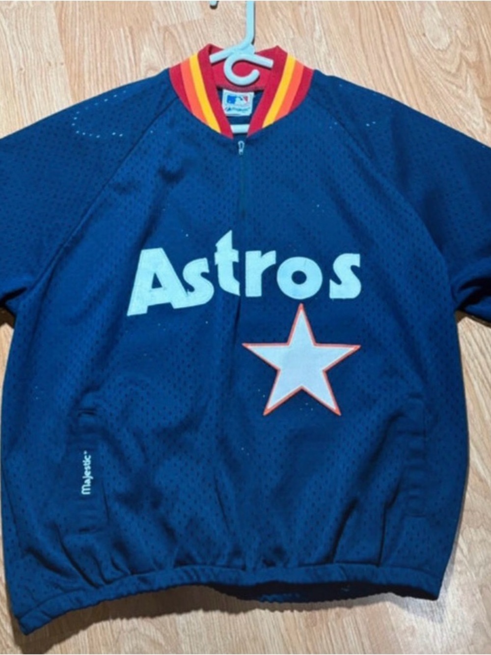 Majestic Navy Astros jersey with Red & Yellow Trim